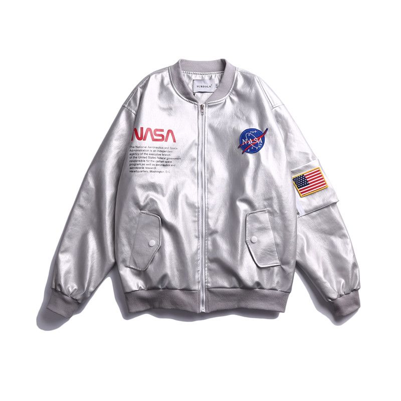 nasa jacket silver
