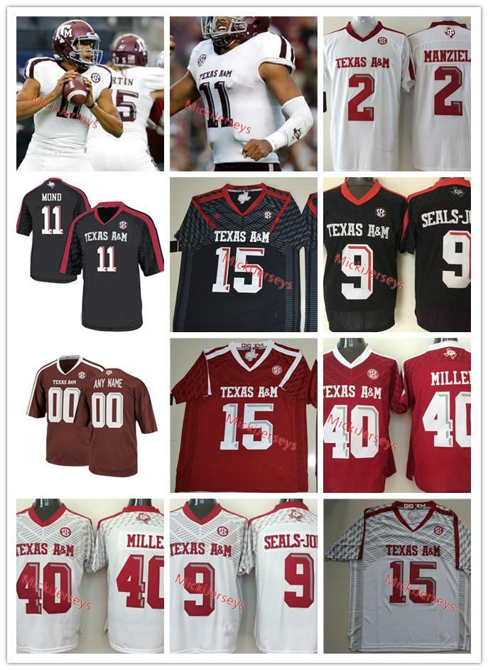 texas a&m football jersey custom