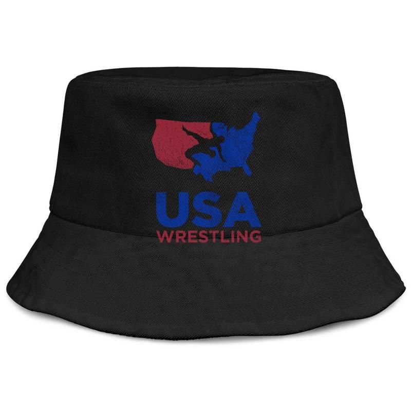 usa wrestling bucket hat