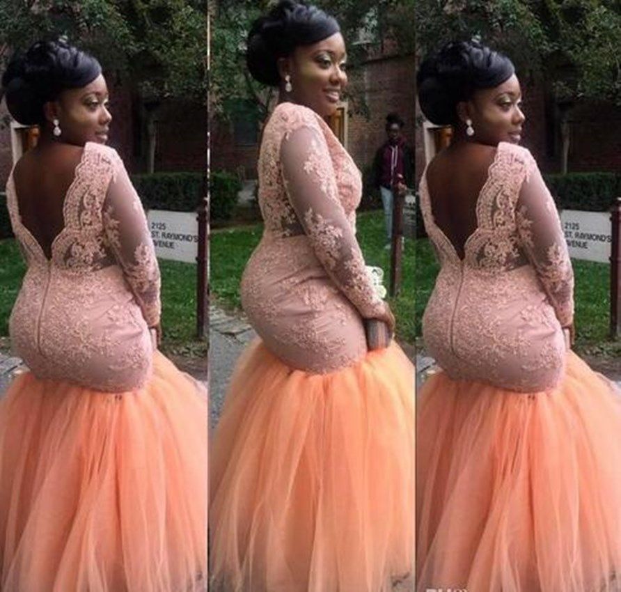 orange plus size prom dresses