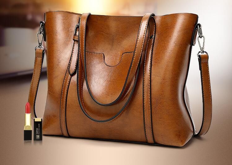 Compra Bolso Superior Para Mujeres Bolsas De Cuero Para Mujeres Con Cera De  Aceite Bolsos De Cuero De Lujo Para Dama Bolsos Con Monedero Bolsas De  Mensajero Para Mujer Bolsos Grandes Para