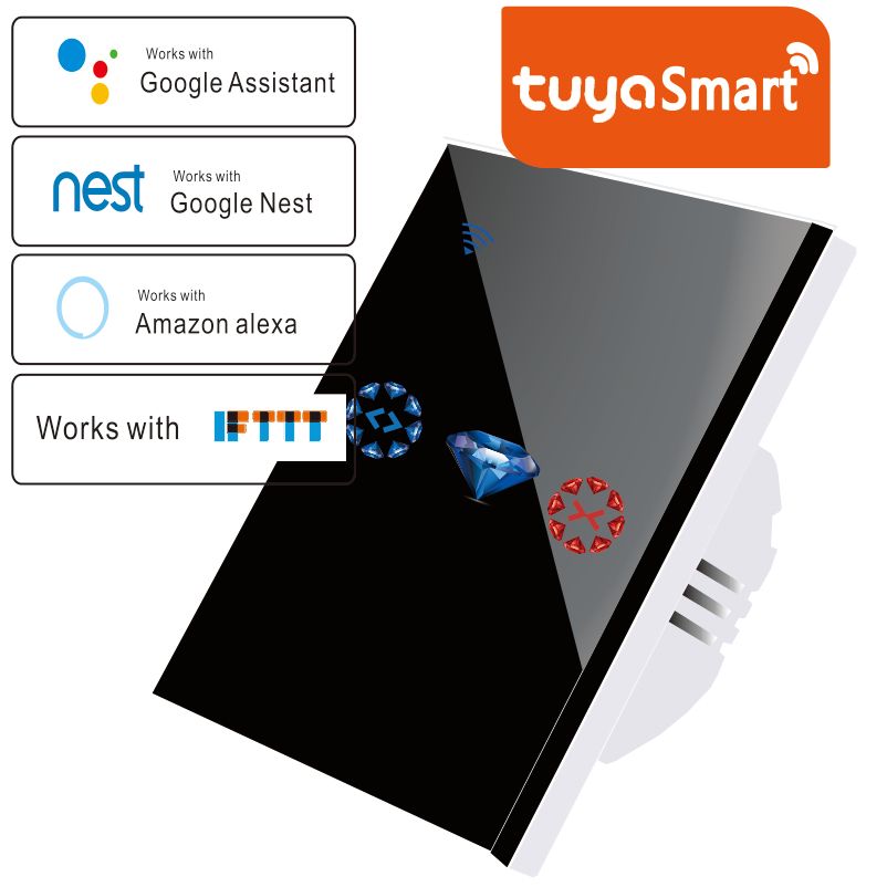 compre inicio inteligentes de control electricos wifi touch cortinas cambiar aplicacion de control de voz por alexa echo ac110 250v para el limite mecanico persianas motor remoto a 14 61 del waterpulse