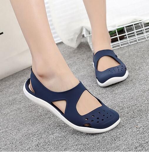 visa frio solo Sandalias para mujer 2019 Moda Lady Girl Sandals Summer Women Casual Jelly  Shoes Hollow Out Mesh