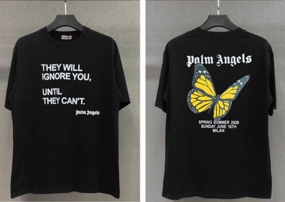 palm angels butterfly tee black