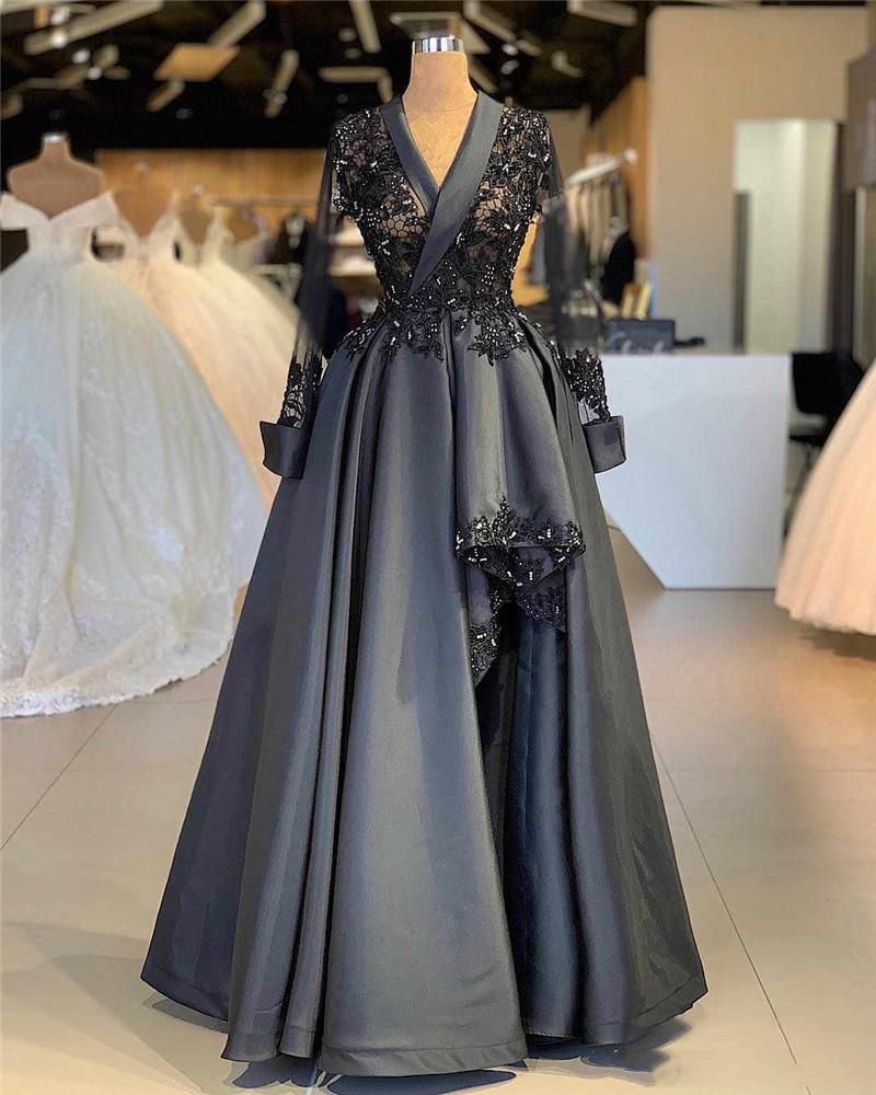 dark grey party dress