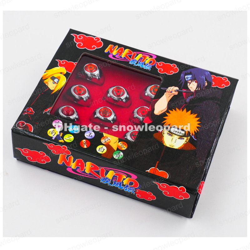 Compre Naruto Uchiha Sasachi Sasuke Sharingan Anel Set Anime Adereços Cosplay De Snowleopard 1725 Ptdhgatecom