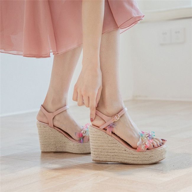 New Ladies Wedge Heel Sandals Woman 