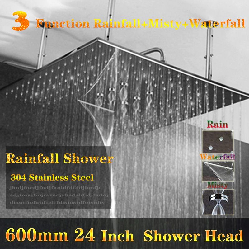 2020 Ceiling Mounted Waterfall Shower Heads Big Water Shower