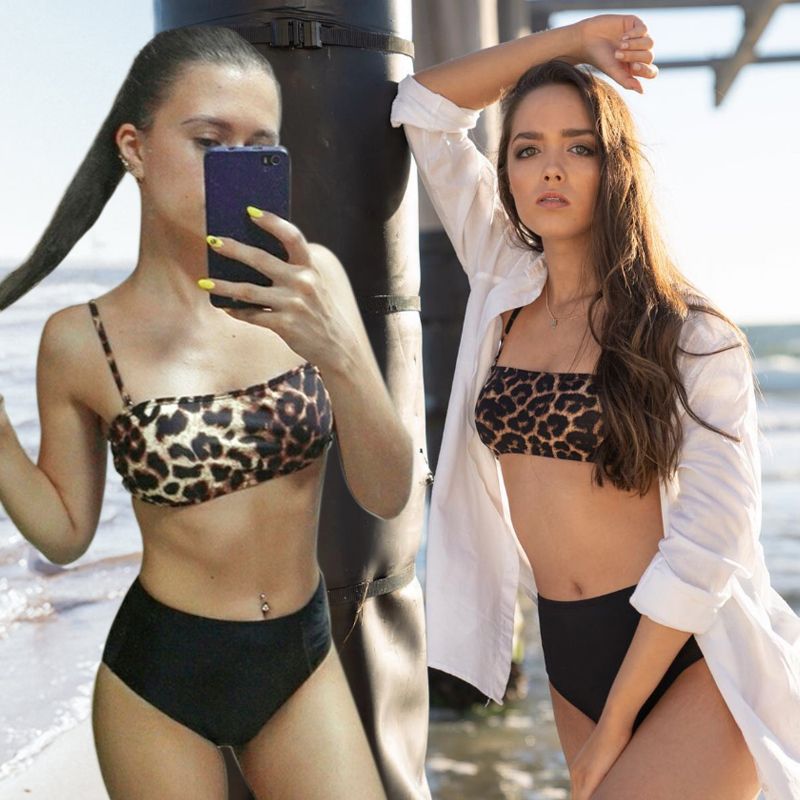 plus size tube top swimwear