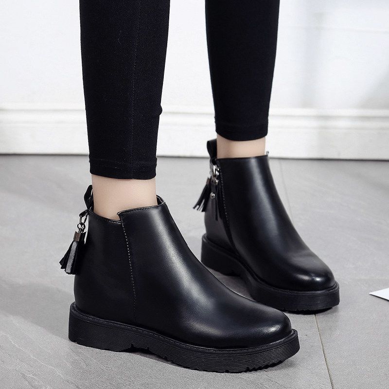 women's casual flat ankle boots
