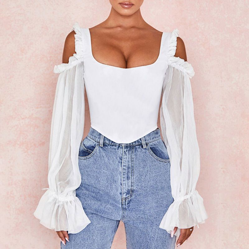 off the shoulder yoga tops