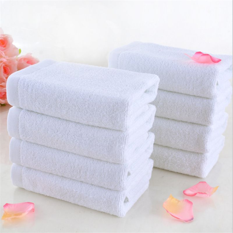 Best Hotel Towels Cotton White Hotel Facial Towel 100g Thick Soft Hand