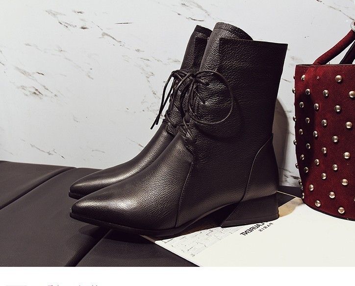 vintage lace up boots european style