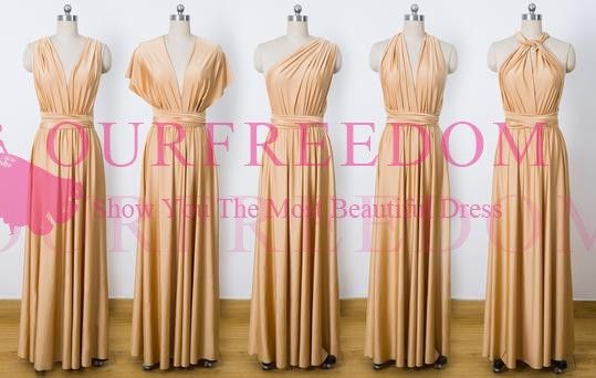 rose gold infinity gown