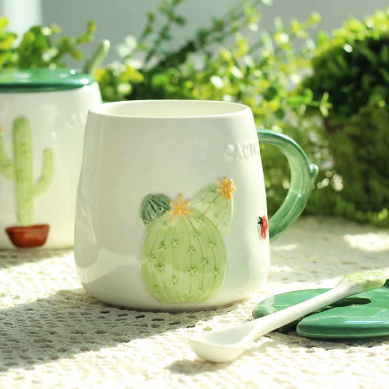 satin al ins nordic tarzi sut kupalar yaratici kaktus seramik kahvalti fincan sevimli kahve kupalar dogum gunu hediyesi icin moda drinkware tl133 38