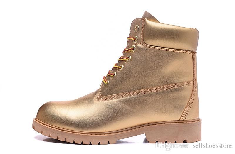 gold boots womens