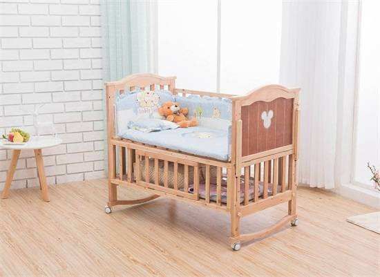 2020 Multifunctional Removable Solid Wood Crib Child Bed Baby Bed
