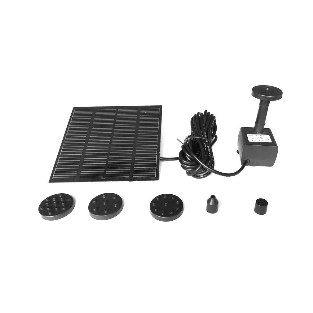 Solar Panel Powered Submersible Floating Fountain Garden Pool Pond Water Pump