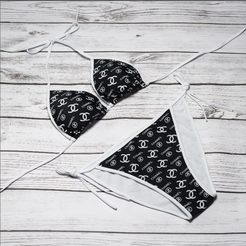 chanel two piece bathing suit