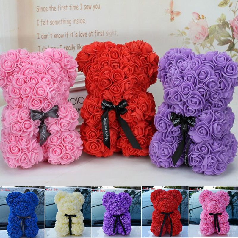 25cm rose bear