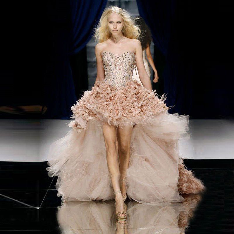 short front long tail dress