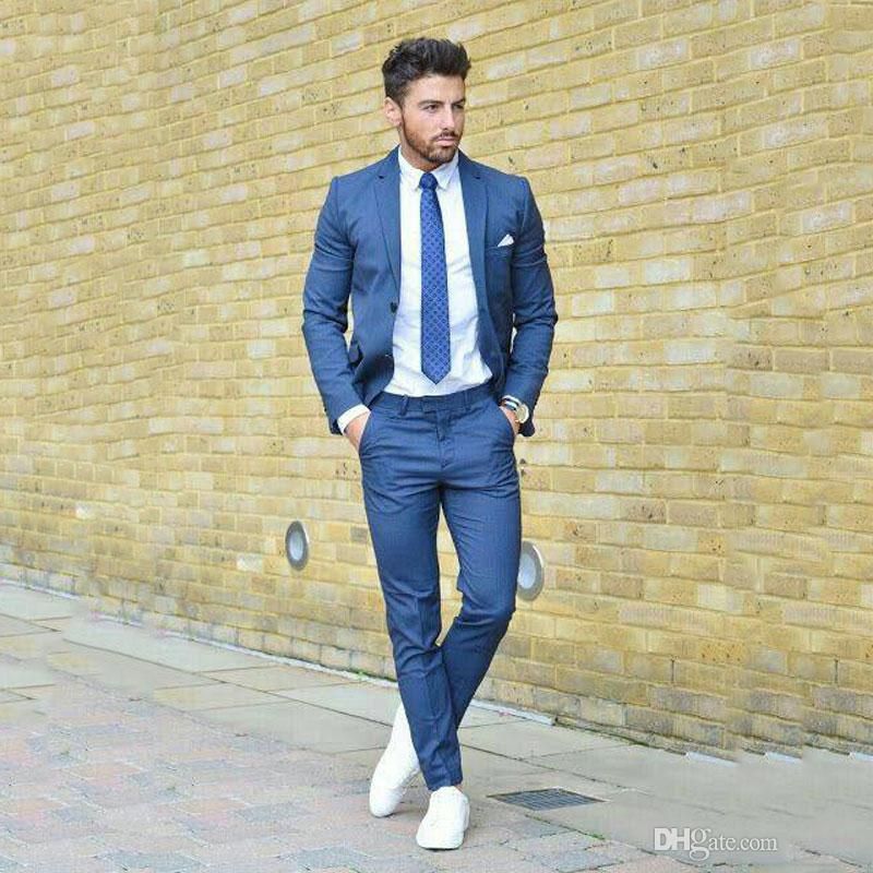Mensurable Orden alfabetico exageración Trajes Azules Casuales Para Hombre Clásico Del Traje Del Partido De Baile  De Boda De Negocios Smoking Del Novio De Los Hombres Del Hombre Blazer  Trajes De Hombre Terno Masculino De 86,09