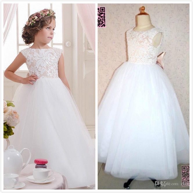 beaded flower girl dress