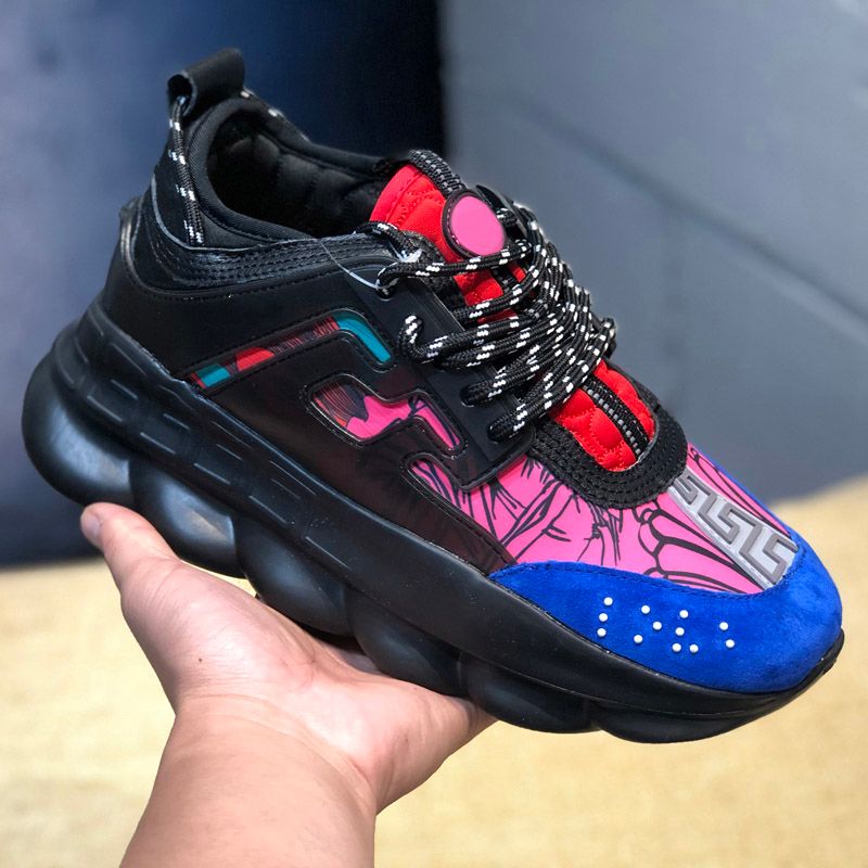 Acquista VERSACE CHAIN REACTION Con Dust Bag 2019 Nuova Catena Reaction Shoes Link Embossed Sole Luxury Fashion Casual Designer Uomo Donna Fahion Da ... Acquista VERSACE CHAIN REACTION Con Dust Bag 2019 Nuova Catena Reaction Shoes Link Embossed Sole Luxury Fashion Casual Designer Uomo Donna Fahion Da ...