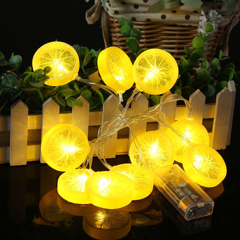 orange christmas lights