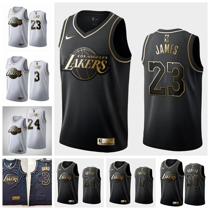 lebron lakers jersey black and gold