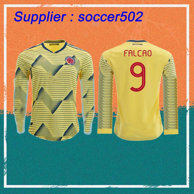 colombia soccer jersey long sleeve