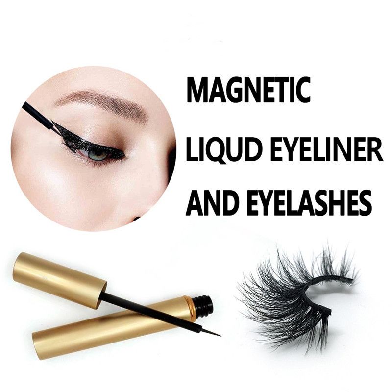New Liquid Eyeliner Eyelashes Set 3D Mink Eyelashes