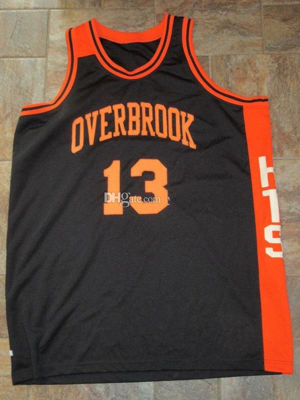 2021 Wilt Chamberlain 13 Overbrook High School HTS Legendary Game Retro Basketball Jersey Mens