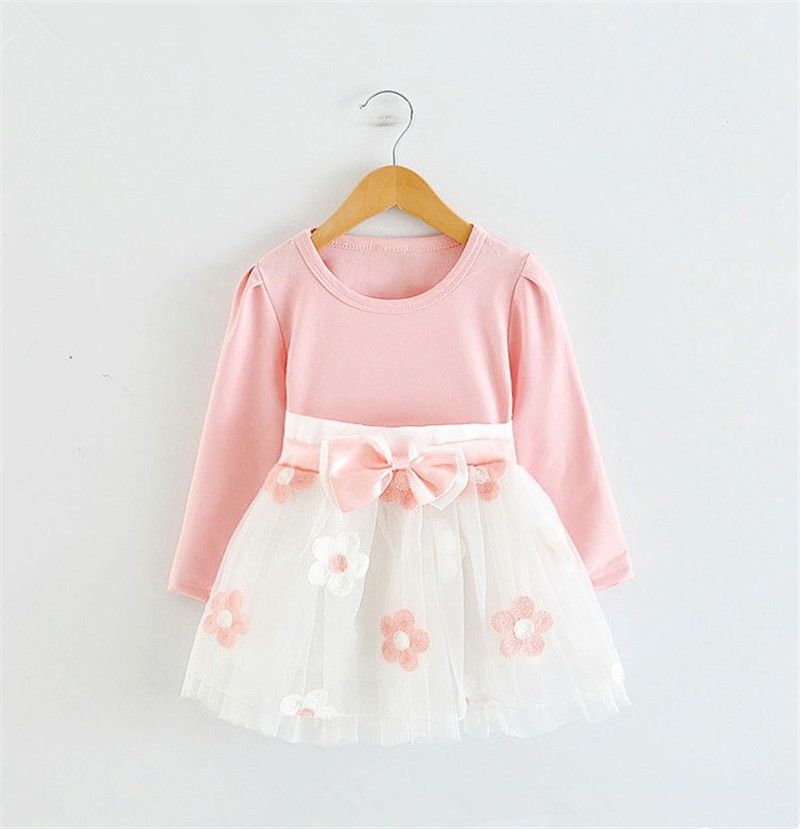 long sleeve newborn dress
