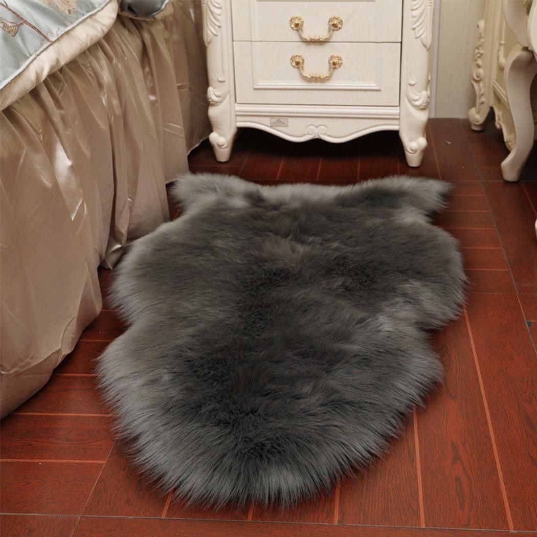 Carpet Solid Fluffy Soft Shaggy Carpet Living Room Home Warm Plush