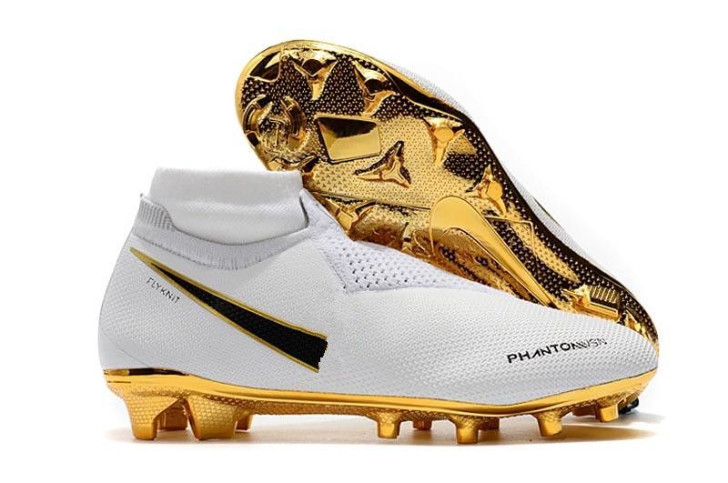 gold soccer boots