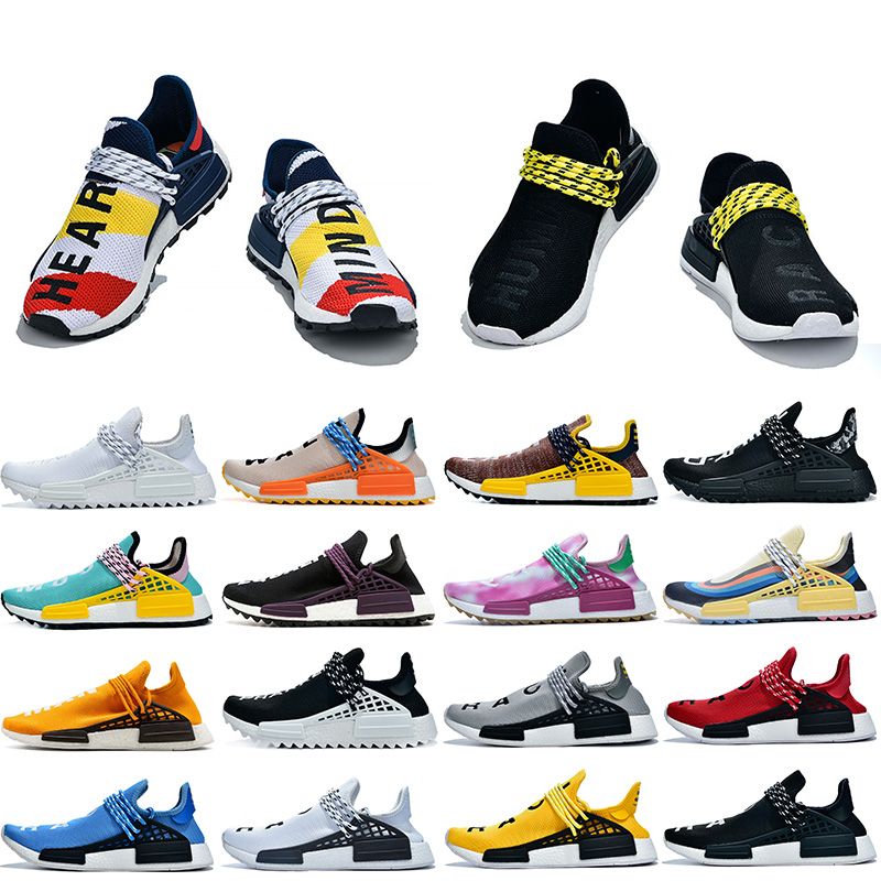 Pharrell Williams Women Mens Breathable Running Shoes Human Race Shoes ...