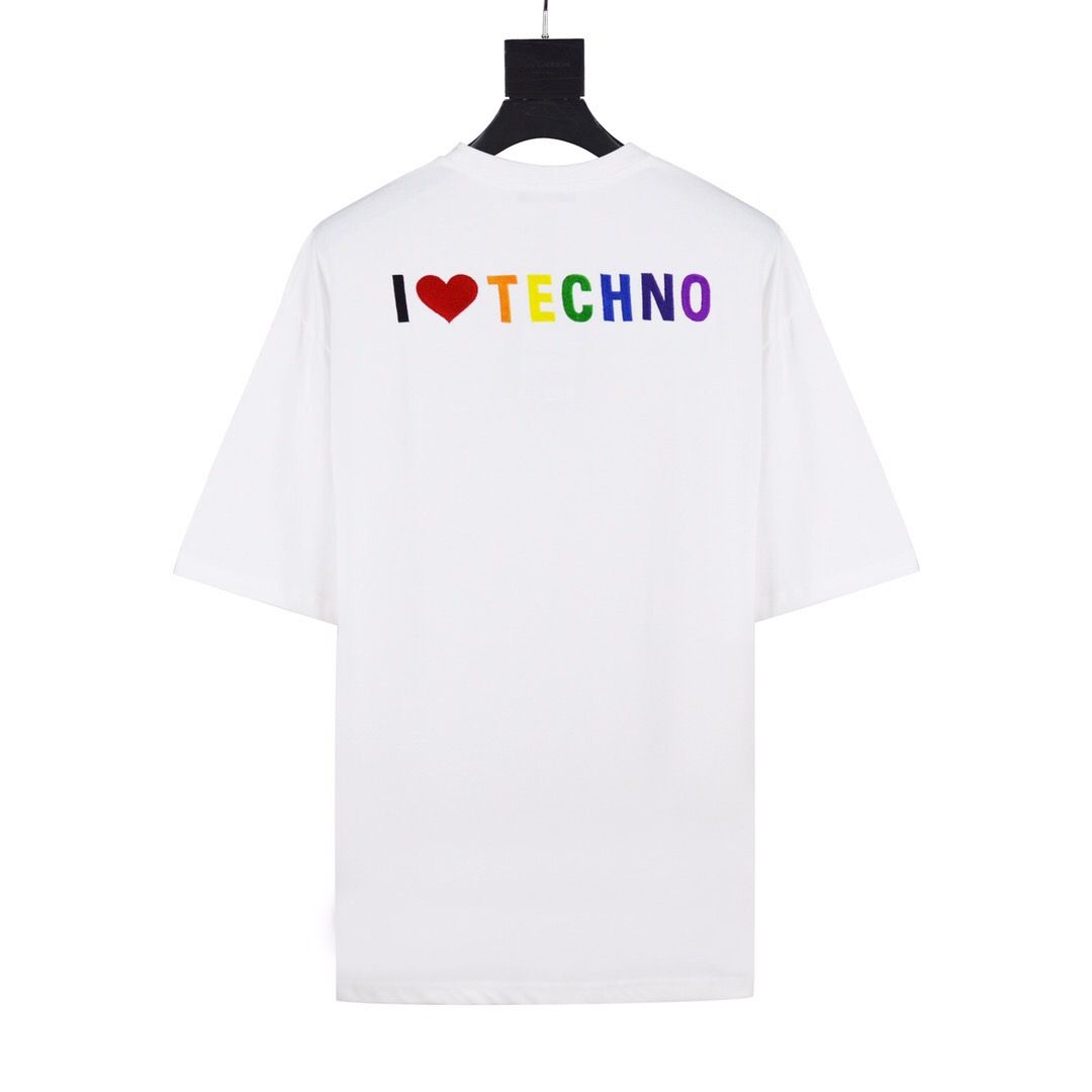 balenciaga i love techno shirt
