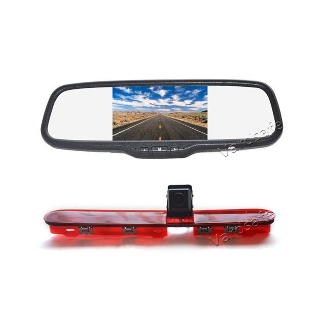 HD Vision Nocturne IR Feu de Freinage Cam/éra de recul pour Peugeot Expert 2007-2016//Fiat Scudo 2007-2016//Citroen Jumpy 2007-2016 4.3 Pouces TFT LCD Moniteur de Voitures