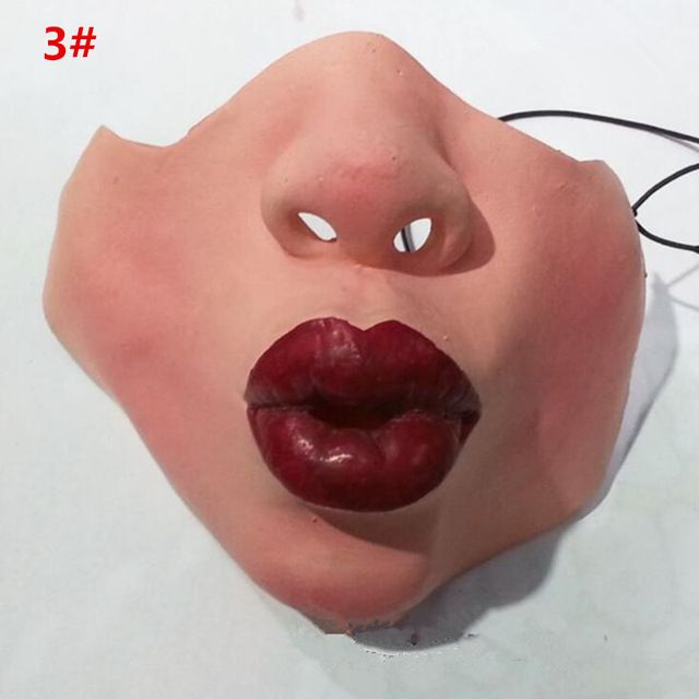 maschera bocca rossa maschera bocca rossa