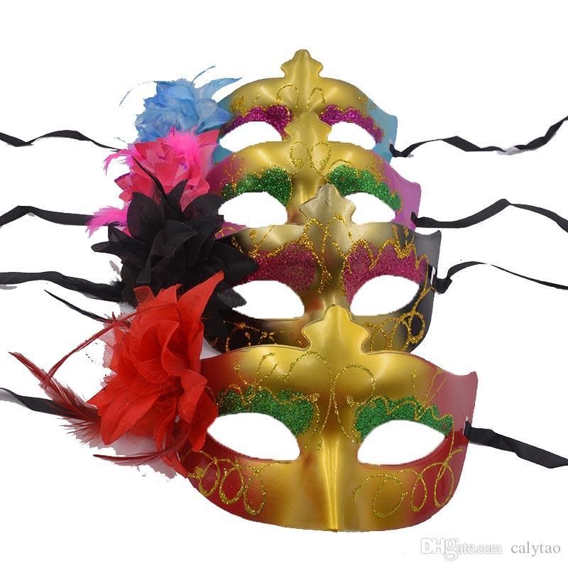 12pcs Masquerade Masks Women Men Mardi Gras Venetian Ball Mask Party Supplies