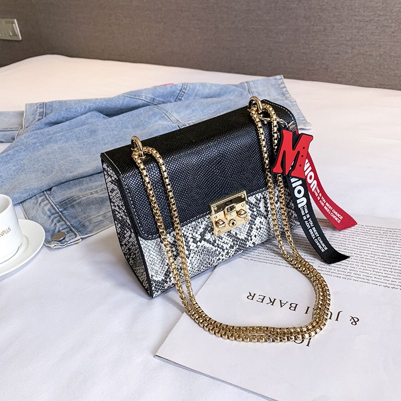 snake print sling bag
