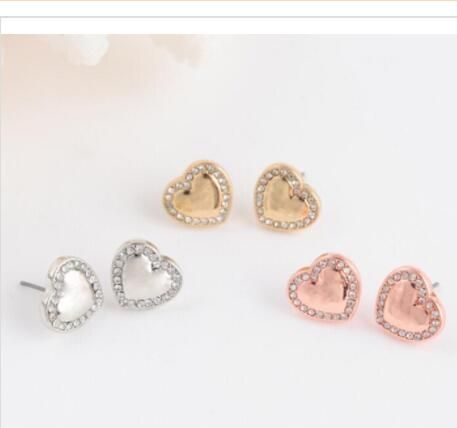 mk heart earrings