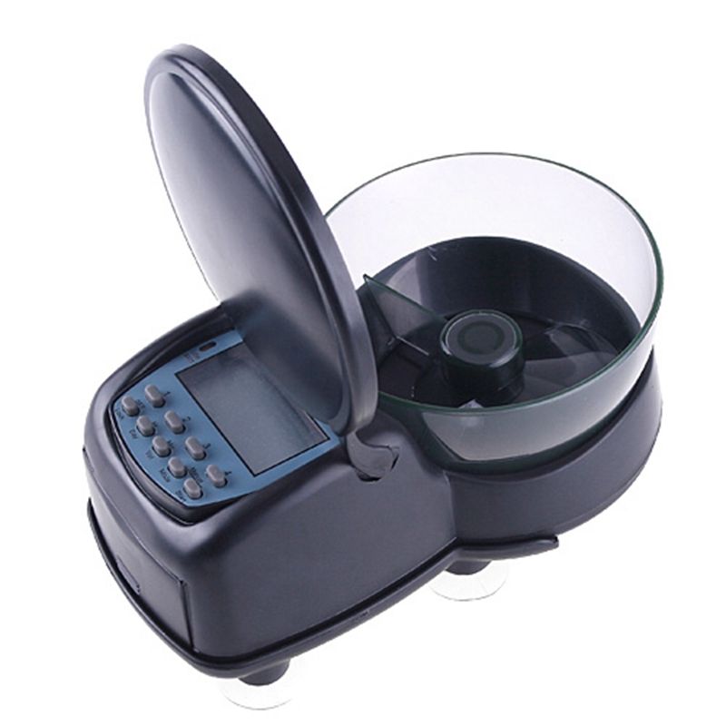 2019 Hot Sale Digital Automatic Fish Feeder Brand Black Mini