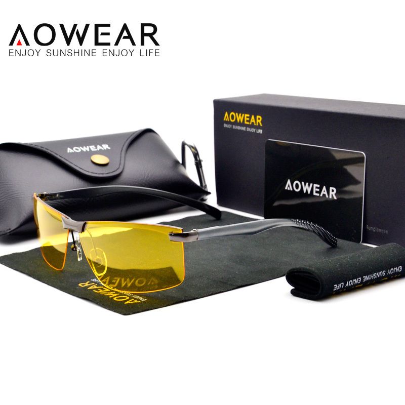 Brand Men Aluminum HD Polarized Sunglasses Driving Car Pilot Glasses Eyeglasses