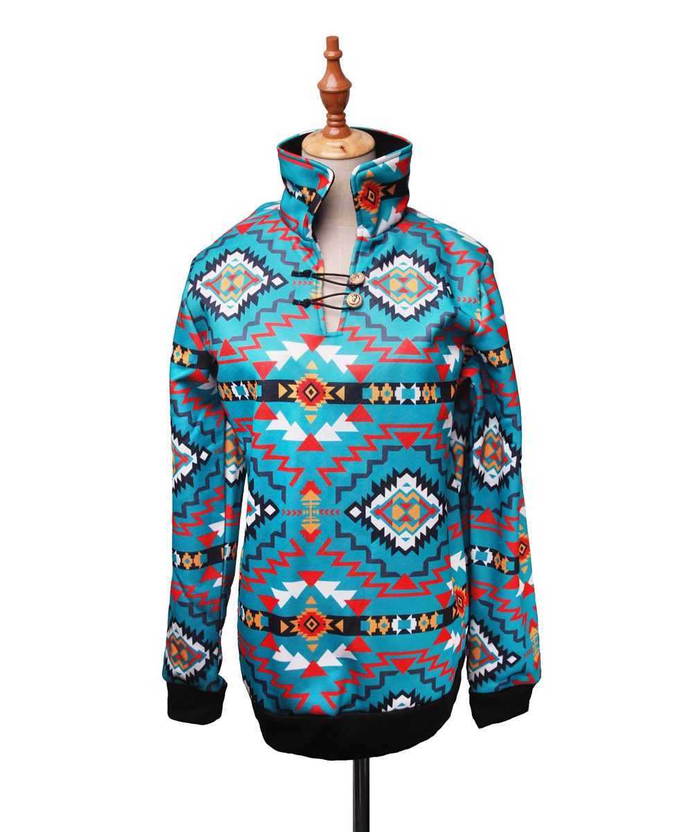 monogram sherpa pullover wholesale