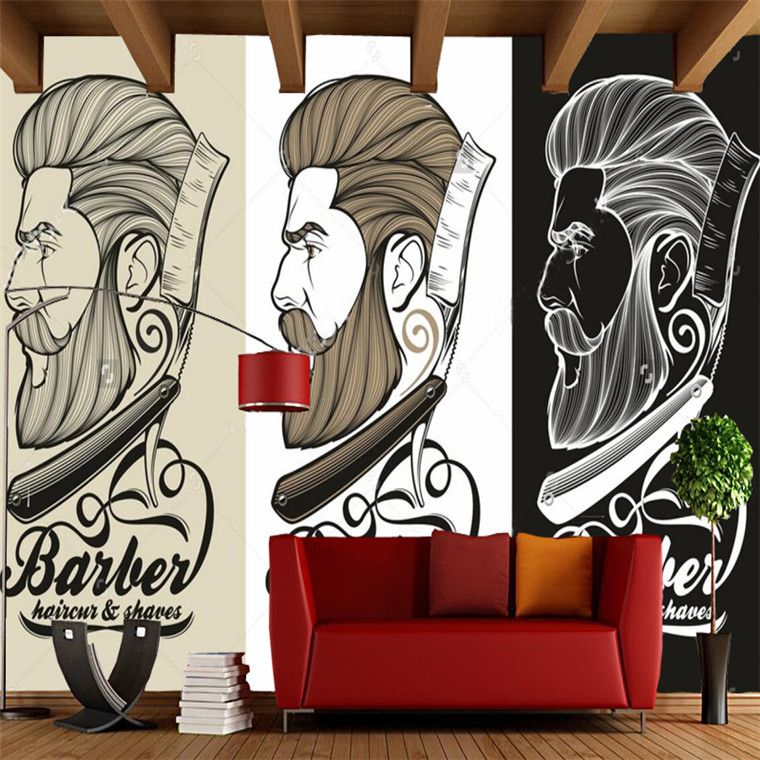 Featured image of post Papel De Parede Retro Barbearia Papel de parede preto feitas especialmente para voc