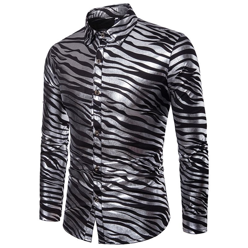 zebra print dress shirt