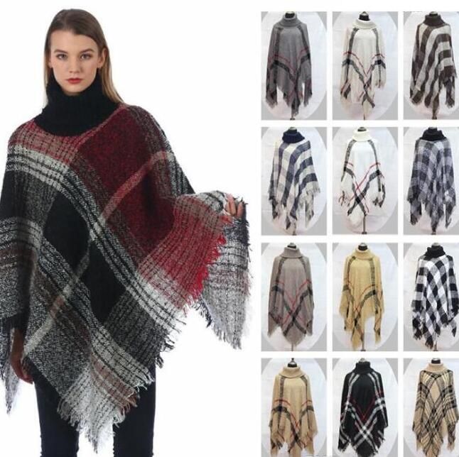 check scarf ladies