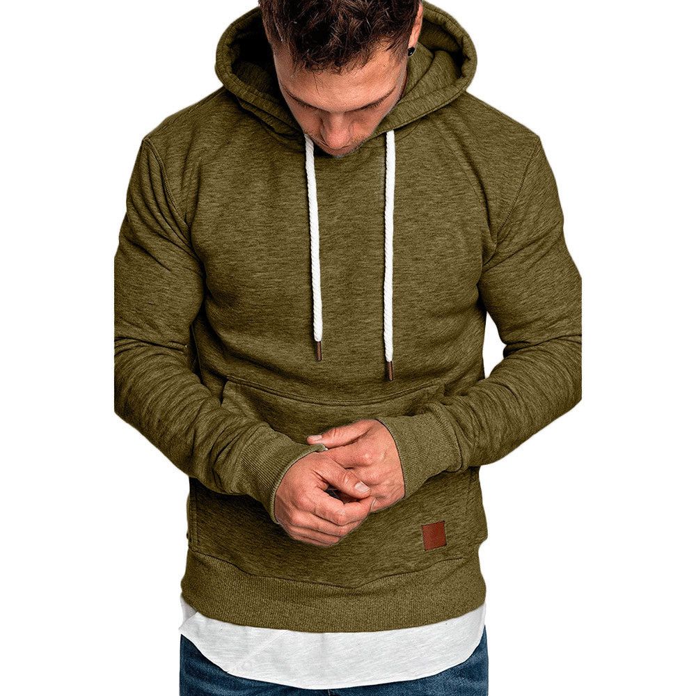 mens brown moletom com capuz zip up
